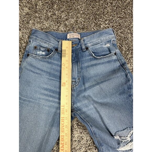 BCBGeneration Womens Jeans 24 Wide Leg Crop Distressed 100% Cotton‎ - Picture 8 of 15